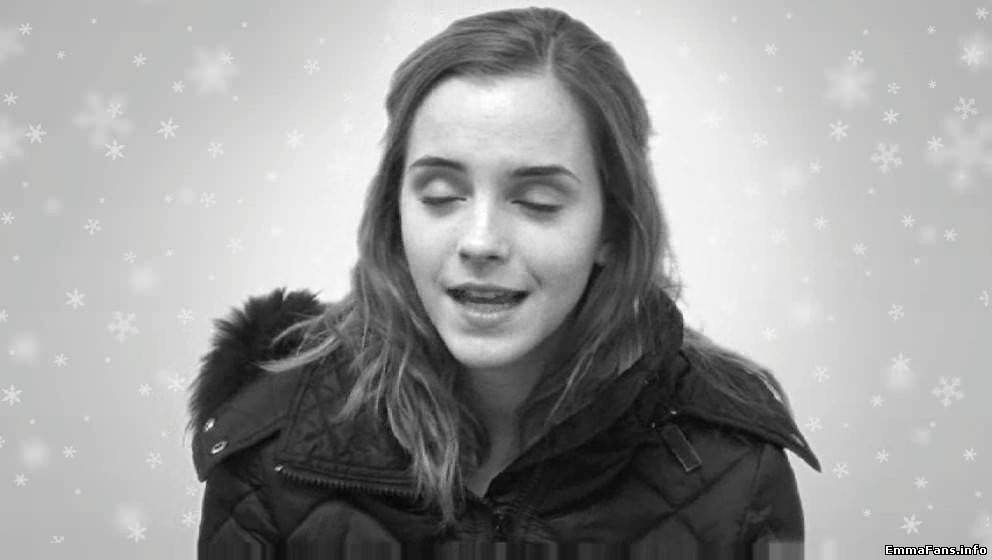 Emma c. Эмма Уотсон Рождество. Emma Watson Christmas. Emma Watson screencaps. Emma Watson Christmas message.